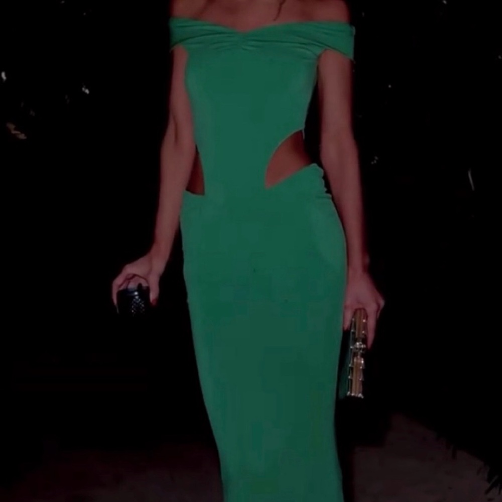Retrofete green Giada Dress